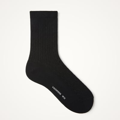 Chaussettes en côtelé tressé TOKYO Low VANESSA WU