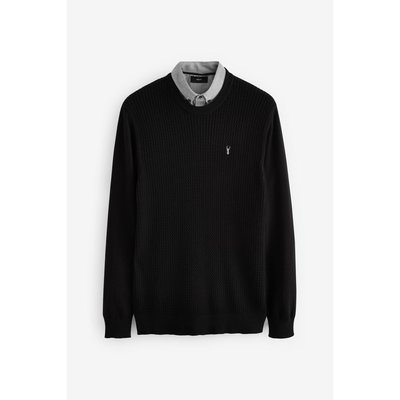 Pull ras du cou avec col style chemise NEXT