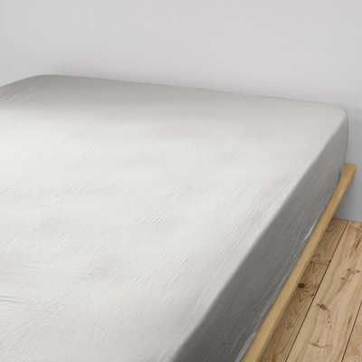 Drap housse double gaze de coton TERRE DE NUIT