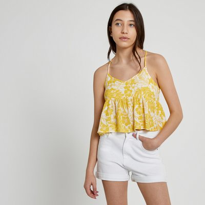 Blousa stampa floreale sottili spalline LA REDOUTE COLLECTIONS