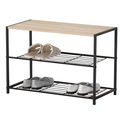 Etagère range chaussures 2 niveaux 63x30xh43 DECORATIE