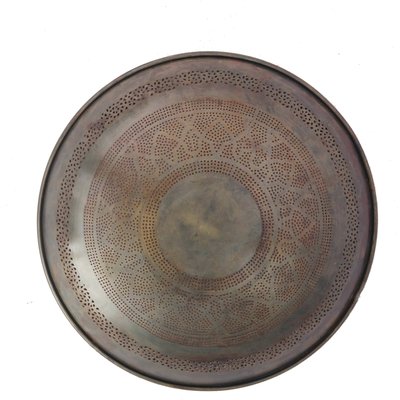 applique murale ronde cuivre et  design oriental métal ajouré RECOLLECTION