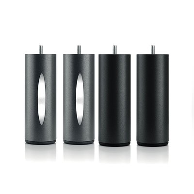 Jeu de pieds de lit cylindriques (2 lumineux + 2 métal ) BELLECOUR