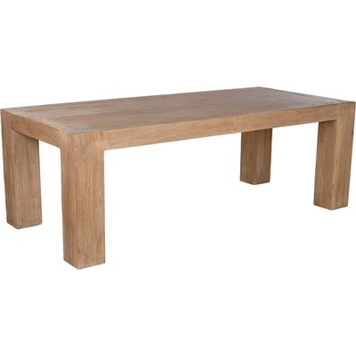 table à manger en orme massif naturel style minimaliste épuré RECOLLECTION