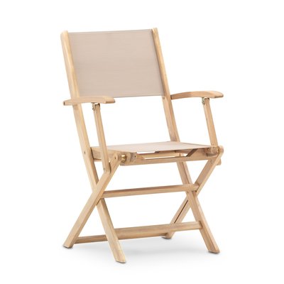 Chaise, bois, textilène, lot de 6, JAVA LIGHT DEFORA HOME