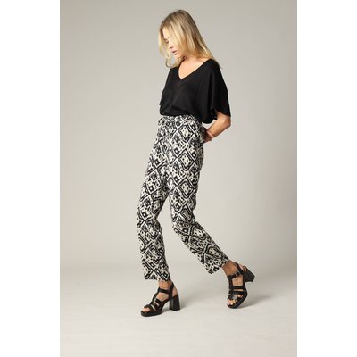 Pantalon femme en viscose ethnique avec taille élastiquée MANOLA DEELUXE