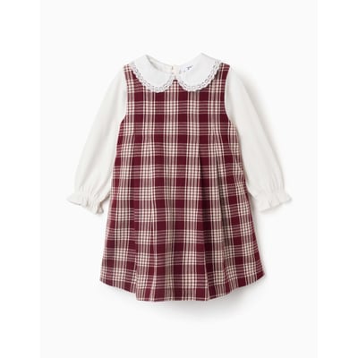 T-shirt en coton + robe à carreaux You&Me ZIPPY