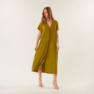 Robe midi fluide TERRY BENOA
