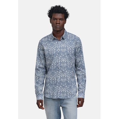 Chemise SLIM tissu Liberty coquillages IKKS