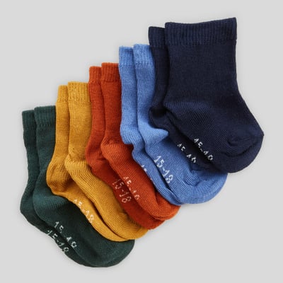 Lot de 5 paires de chaussettes en coton BIO BOUT'CHOU