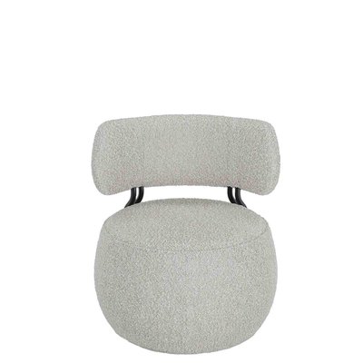 Fauteuil rond en laine bouclée - MIA POTIRON PARIS