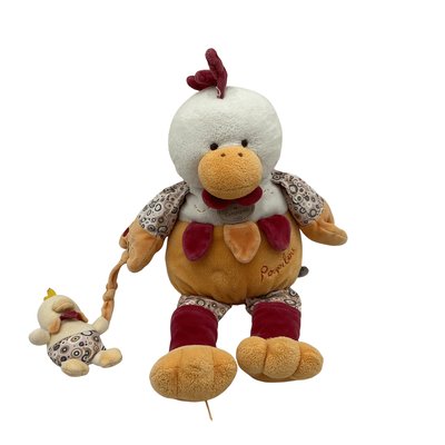 Doudou poule coq Poupilou 32cm - Bon état DOUDOU ET COMPAGNIE