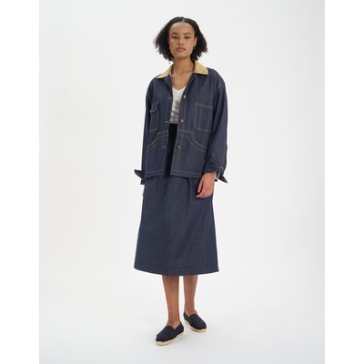 Veste de travail Melchior en coton marine INES DE LA FRESSANGE PARIS