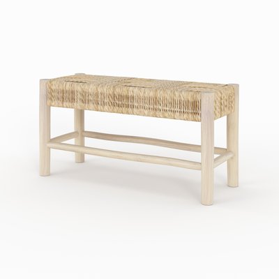 Banc 2 places en branche de teck - POPA RENDEZ-VOUS DÉCO