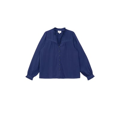 Blusa con cuello en pico y detalles bordados, BOWEN LA PETITE ETOILE