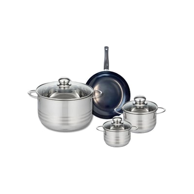 Batterie 1 poêle 20cm + 3 faitouts 12/14/24cm PRIMA BRILLANT ELO