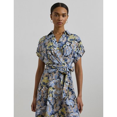 Платье миди с короткими рукавами LAUREN RALPH LAUREN