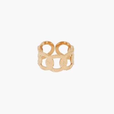 Bague effet chaîne Acier Inoxydable doré BALABOOSTE