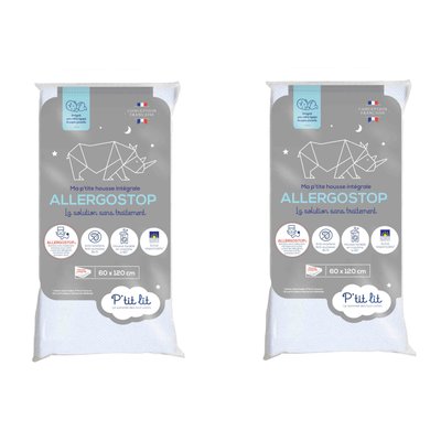 Protège matelas ALLERGOSTOP (lot de 2) P'TIT LIT