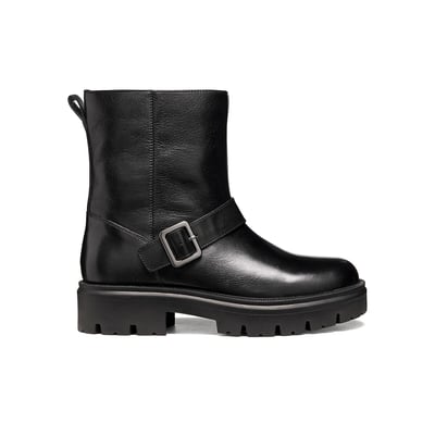 Bottines motardes en cuir, KLARGENA GEOX