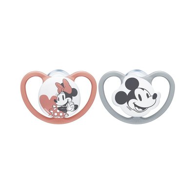 Lot 2 Sucettes SPACE 0-6m Minnie NUK