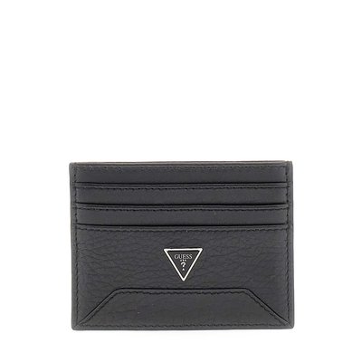 Porte-Cartes De Crédit Barcellona Cuir Véritable GUESS