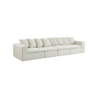 Canapé modulable tissu chenille 5 places MOVI SWEEEK