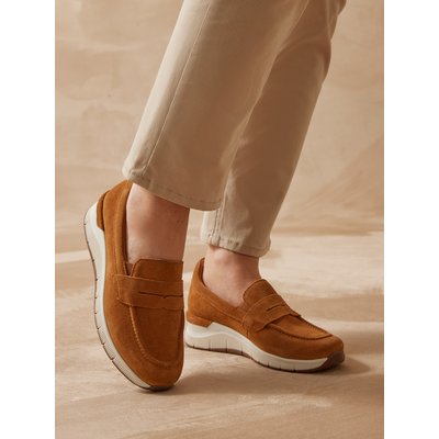Chaussures élastiquées cuir velours PEDICONFORT