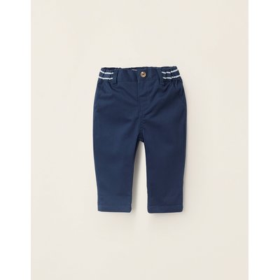 Pantalon Chino en Sergé avec Taille à Rayures ZIPPY