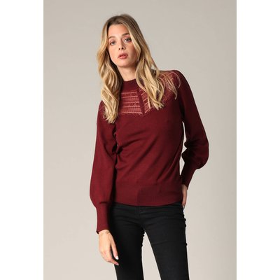 Pull avec empiècement en dentelle
 NYMERIA DEELUXE