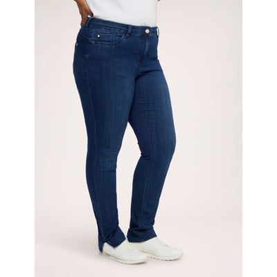 Jean Skinny délavage bleu avec fente au bas FIORELLA RUBINO