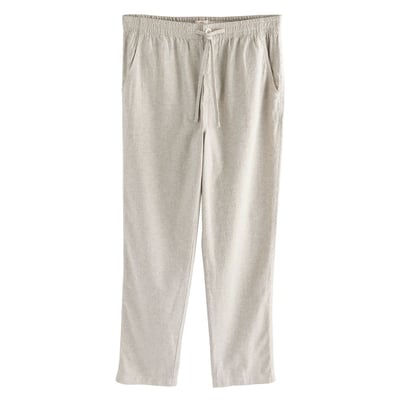 Pantalon en lin et coton à rayure NEXT
