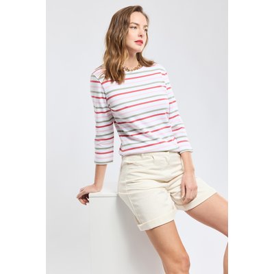 Marinière tricolore en coton rustique ARMOR-LUX