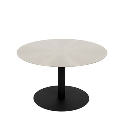 Table basse ronde en métal brossé   - SNOW ZUIVER