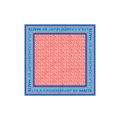 Foulard carré imprimé monogramme LOLA CASADEMUNT
