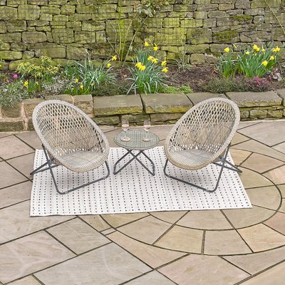 Tobs Outdoor Foldable Rattan Lounge Set SO'HOME