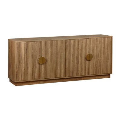 Buffet exotique effet bois de manguier rainuré 4 portes 180cm CELIAN SWEEEK