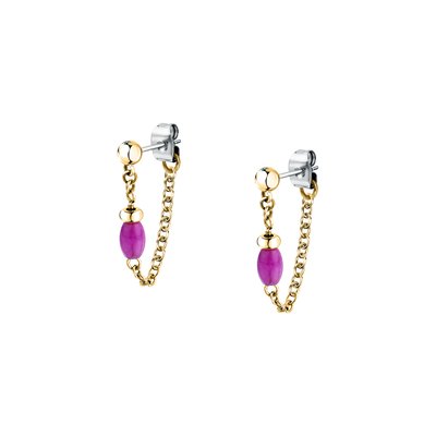 Boucles D'Oreilles en acier,cristaux, COLORI MORELLATO