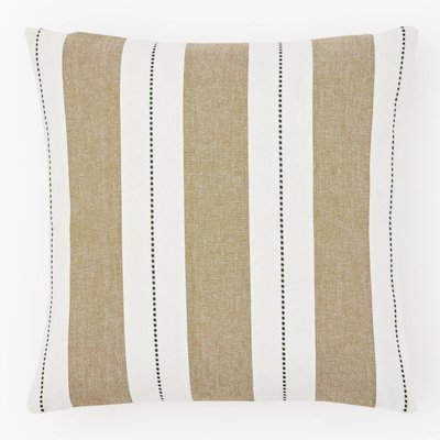 Coussin rayures, 45x45cm, 100% coton MONOPRIX