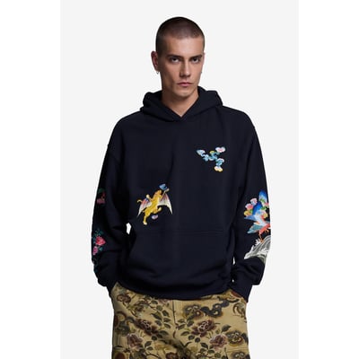 Sweat à capuche brodé DESIGUAL