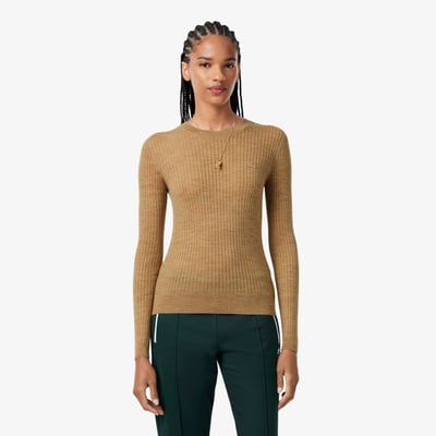 Pull maille 3D laine mérinos LACOSTE
