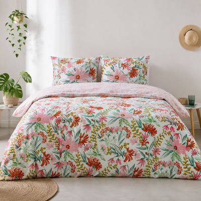Parure imprimée avec housse de couette et taie(s) en coton, Marna C DESIGN HOME TEXTILE
