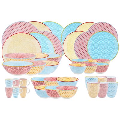 Lot de 42 set complet en porcelaine, PATTERN BJORN