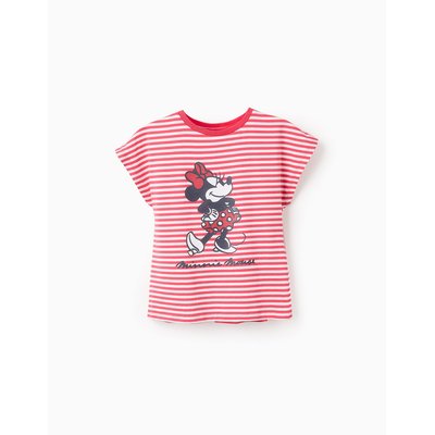 T-Shirt Rayé avec Volants Minnie ZIPPY