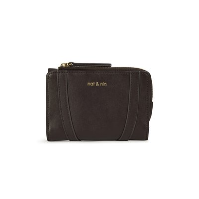 Cartera de piel ROZA con cremallera NAT & NIN