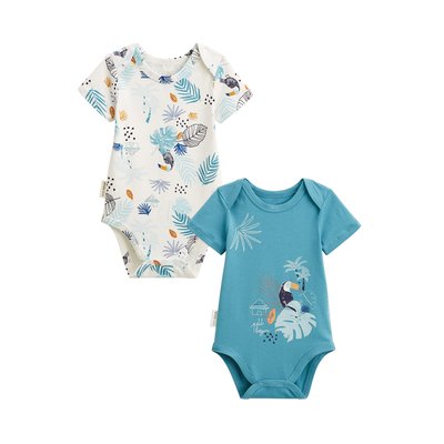 Lot de 2 bodies bébé manches courtes ATHI PETIT BEGUIN