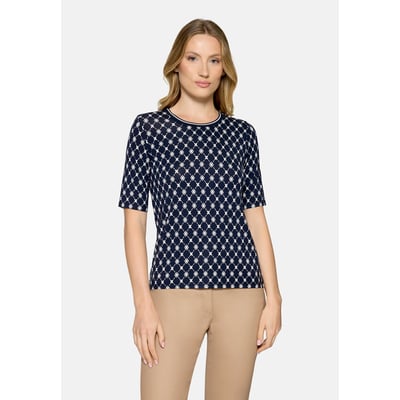 T-shirt basique à bordures côtelées BETTY BARCLAY