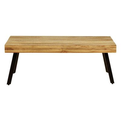 Table basse rectangulaire teck recyclé et métal 120 cm WOODY ZAGO