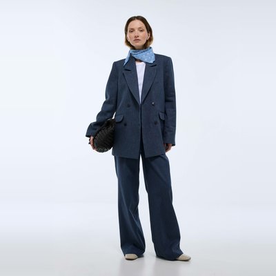 Veste blazer en lin et coton MONOPRIX