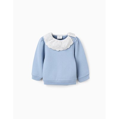 Sweat en Coton avec Col en Broderie Anglaise ZIPPY